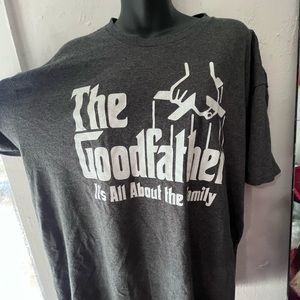 Mens Gray XL the Goodfather T-shirt. It’s all about the family.